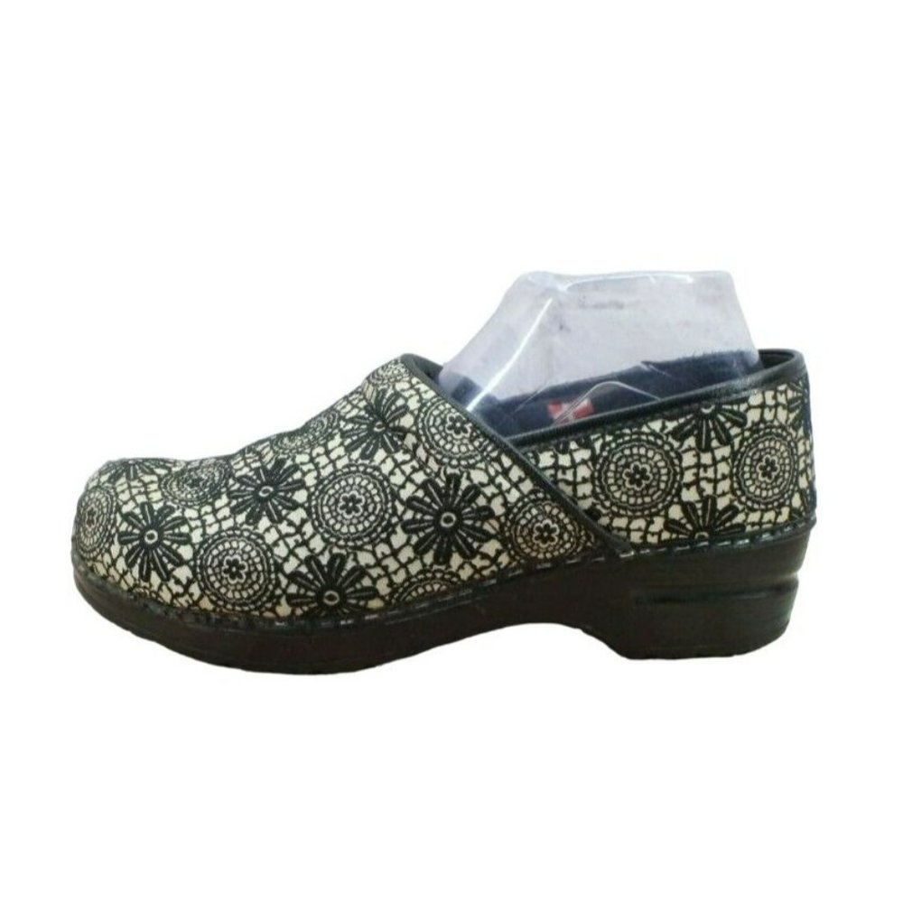 Sanita Multicolor Faux Leather Floral Pattern Slip on Clogs Size 10.5-11 - Picture 1 of 8